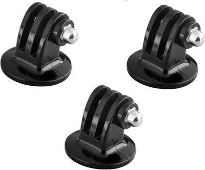 ReTrack SET OF 3PC Mount Adapter Bracket Holder For Gopro Tripod Kit(Black, Supports Up to 500 g)