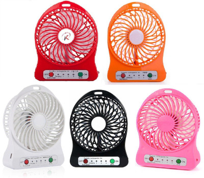 

Elegant Shopping Portable Rechargeble Fan Portable Desktop Fan USB Fan(Red, Black, Pink, White, Yellow)