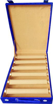 

Aadhya Multipurpose 6 Rod Bangle storage Vanity Box(Blue)