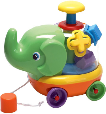 

Fun time Edwin The Elephant Pull Along Toy(Multicolor)
