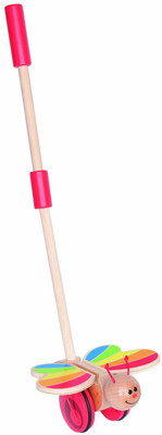 

Hape Wooden Butterfly Push and Pull(Multicolor)