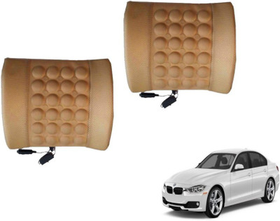 Auto Hub Cushion, Nylon Seating Pad For  BMW 520i(Back Rest Massager Beige)