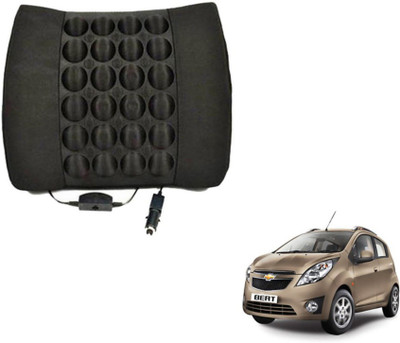 MOCKHE Foam, Cloth, Nylon Seating Pad For  Chevrolet Beat(Seat Back Rest Black)