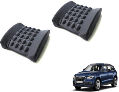 MOCKHE Foam, Cloth, Nylon Seating Pad For  Audi Q5(Seat Back Rest Black)