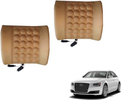 Auto Hub Cushion, Nylon Seating Pad For  Audi A8(Back Rest Massager Beige)