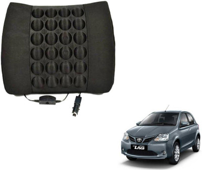 MOCKHE Foam, Cloth, Nylon Seating Pad For  Toyota Etios Liva(Seat Back Rest Black)