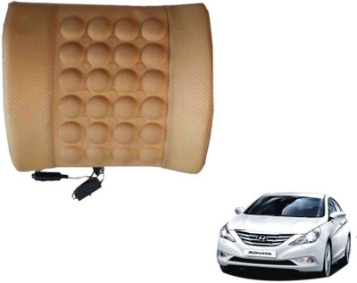 Auto Hub Cushion, Nylon Seating Pad For  Hyundai Sonata(Back Rest Massager Beige)