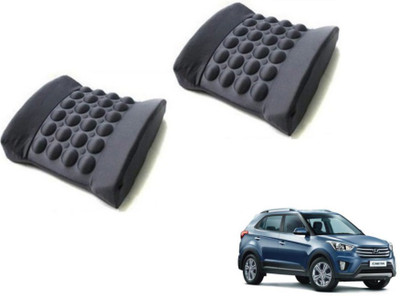 MOCKHE Foam, Cloth, Nylon Seating Pad For  Hyundai Creta(Seat Back Rest Black)