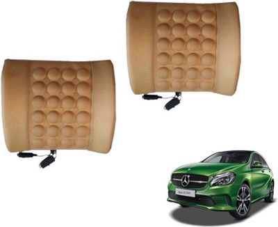 MOCKHE Foam, Cloth, Nylon Seating Pad For  Mercedes Benz A-Class(Seat Back Rest Beige)