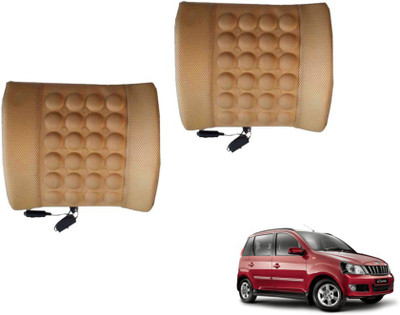 Auto Hub Cushion, Nylon Seating Pad For  Mahindra Quanto(Back Rest Massager Beige)