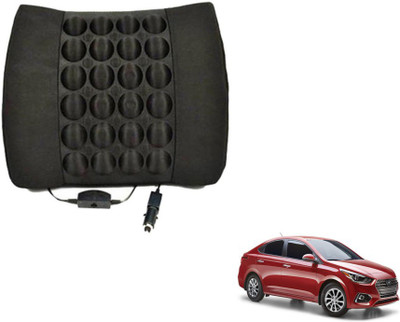 MOCKHE Foam, Cloth, Nylon Seating Pad For  Hyundai Verna(Seat Back Rest Black)