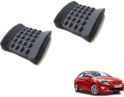 MOCKHE Foam, Cloth, Nylon Seating Pad For  Hyundai Verna(Seat Back Rest Black)