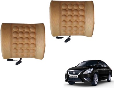 MOCKHE Foam, Cloth, Nylon Seating Pad For  Nissan Sunny(Seat Back Rest Beige)