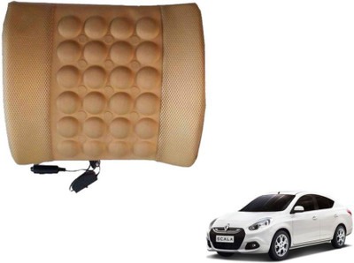 Auto Hub Cushion, Nylon Seating Pad For  Renault Scala(Back Rest Massager Beige)