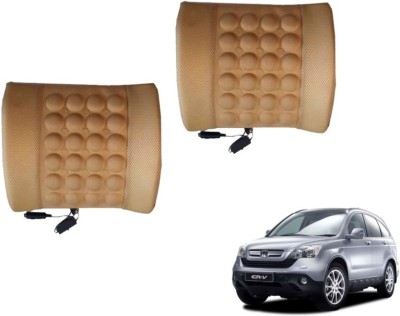 Auto Hub Cushion, Nylon Seating Pad For  Honda CR-V(Back Rest Massager Beige)
