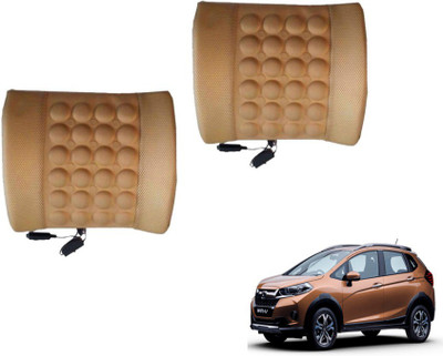 MOCKHE Foam, Cloth, Nylon Seating Pad For  Honda(Seat Back Rest Beige)