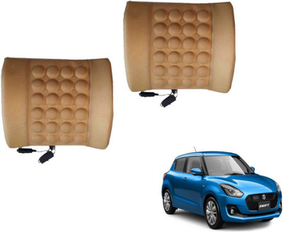 Auto Hub Cushion, Nylon Seating Pad For  Maruti Suzuki New Swift(Back Rest Massager Beige)