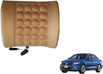 Auto Hub Cushion, Nylon Seating Pad For  Volkswagen Passat(Back Rest Massager Beige)