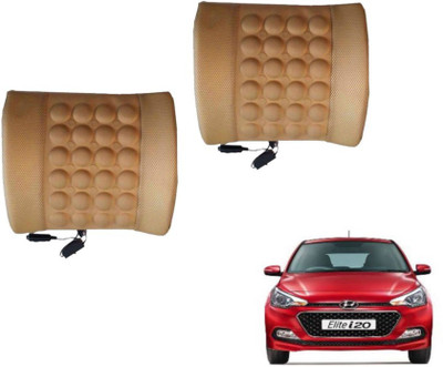 Auto Hub Cushion, Nylon Seating Pad For  Hyundai Elite i20(Back Rest Massager Beige)