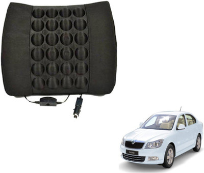 MOCKHE Foam, Cloth, Nylon Seating Pad For  Skoda Laura(Seat Back Rest Black)