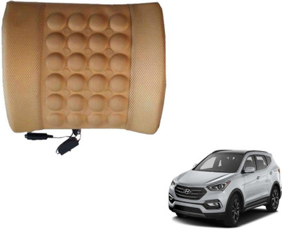 MOCKHE Foam, Cloth, Nylon Seating Pad For  Hyundai SantaFe(Seat Back Rest Beige)