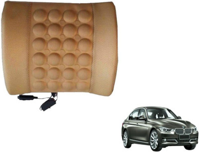 Auto Hub Cushion, Nylon Seating Pad For  BMW 3 Series(Back Rest Massager Beige)