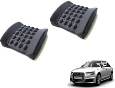 MOCKHE Foam, Cloth, Nylon Seating Pad For  Audi A6(Seat Back Rest Black)