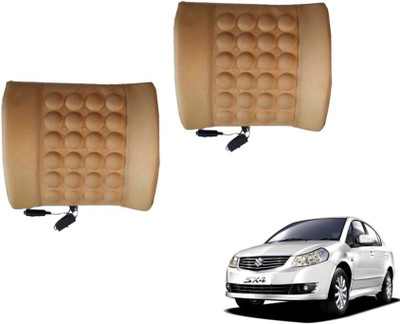 Auto Hub Cushion, Nylon Seating Pad For  Maruti Suzuki SX4(Back Rest Massager Beige)