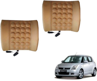 Auto Hub Cushion, Nylon Seating Pad For  Maruti Suzuki Swift(Back Rest Massager Beige)