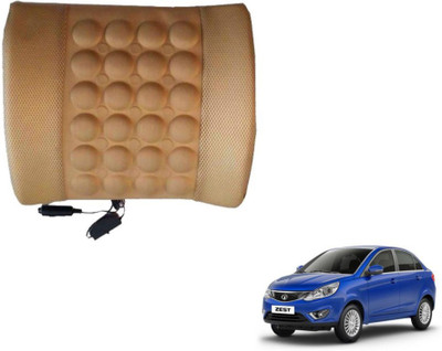 Auto Hub Cushion, Nylon Seating Pad For  Tata Zest(Back Rest Massager Beige)