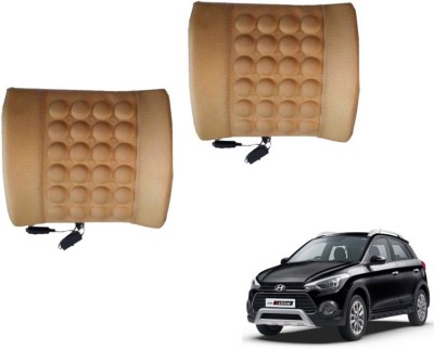 MOCKHE Foam, Cloth, Nylon Seating Pad For  Hyundai(Seat Back Rest Beige)