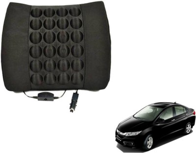 Auto Hub Cushion, Nylon Seating Pad For  Honda City(Back Rest Massager Black)