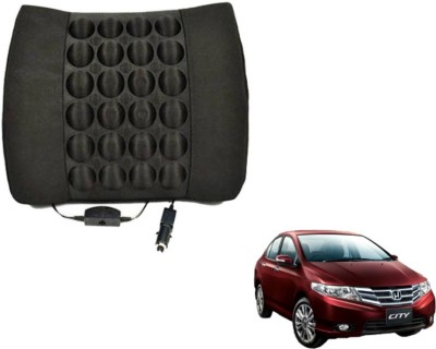 Auto Hub Cushion, Nylon Seating Pad For  Honda City(Back Rest Massager Black)