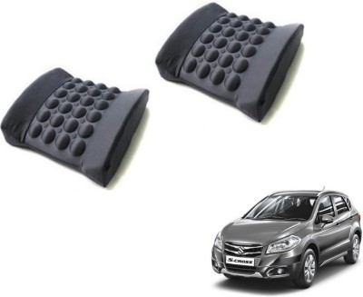 Auto Hub Cushion, Nylon Seating Pad For  Maruti Suzuki S-Cross(Back Rest Massager Black)