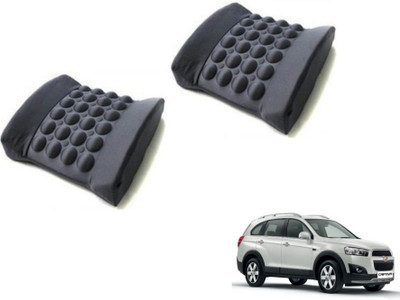 Auto Hub Cushion, Nylon Seating Pad For  Chevrolet Captiva(Back Rest Massager Black)