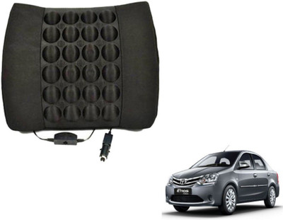 Auto Hub Cushion, Nylon Seating Pad For  Toyota Etios(Back Rest Massager Black)