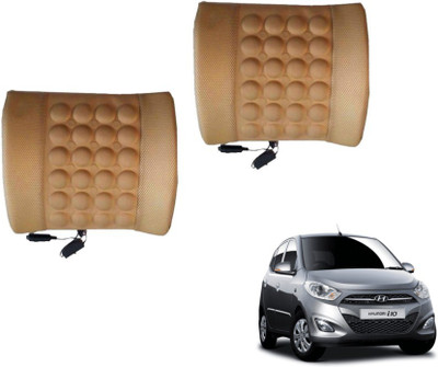 MOCKHE Foam, Cloth, Nylon Seating Pad For  Hyundai i10 Active(Seat Back Rest Beige)