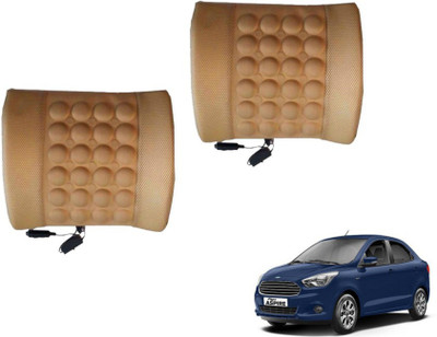 Auto Hub Cushion, Nylon Seating Pad For  Ford Aspire(Back Rest Massager Beige)