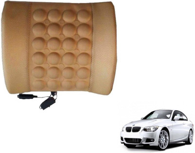 Auto Hub Cushion, Nylon Seating Pad For  BMW 320D(Back Rest Massager Beige)