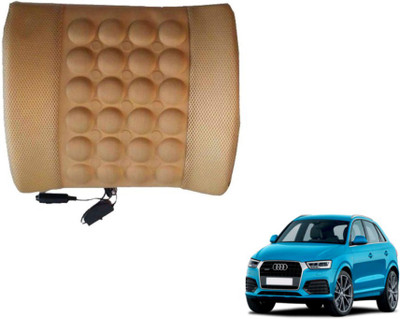 Auto Hub Cushion, Nylon Seating Pad For  Audi Q3(Back Rest Massager Beige)