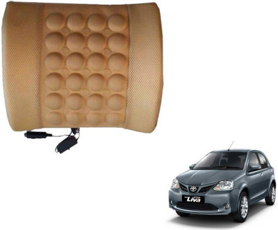 Auto Hub Cushion, Nylon Seating Pad For  Toyota Etios Liva(Back Rest Massager Beige)