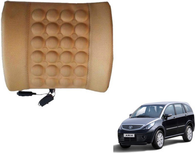 Auto Hub Cushion, Nylon Seating Pad For  Tata Aria(Back Rest Massager Beige)