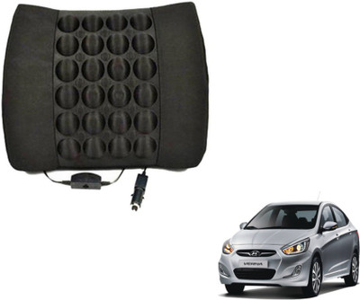 MOCKHE Foam, Cloth, Nylon Seating Pad For  Hyundai Fluidic Verna(Seat Back Rest Black)