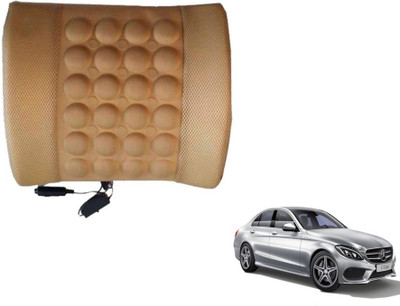 Auto Hub Cushion, Nylon Seating Pad For  Mercedes Benz C-Class(Back Rest Massager Beige)