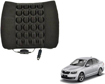 MOCKHE Foam, Cloth, Nylon Seating Pad For  Skoda Octavia(Seat Back Rest Black)