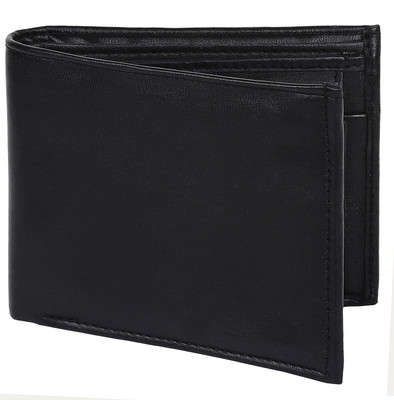 

Super Matteress Men Black Artificial Leather Wallet(3 Card Slots)