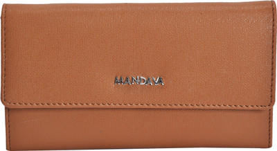 

MANDAVA Women Casual Tan Artificial Leather Wallet(9 Card Slots), Chocolate