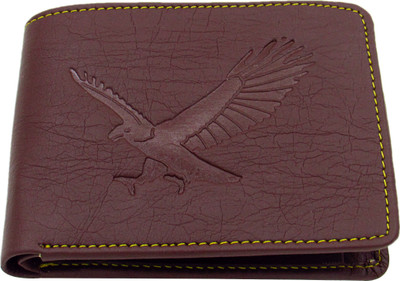 

Besto Men Brown Genuine Leather Wallet(10 Card Slots)