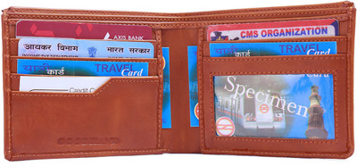 

goodhand Men Tan Genuine Leather Wallet(5 Card Slots)