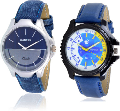 

Wanton 01S03D13 blue attractive different color dial watch with stylish blue designer dial combo watch for men and women Watch - For Boys & Girls